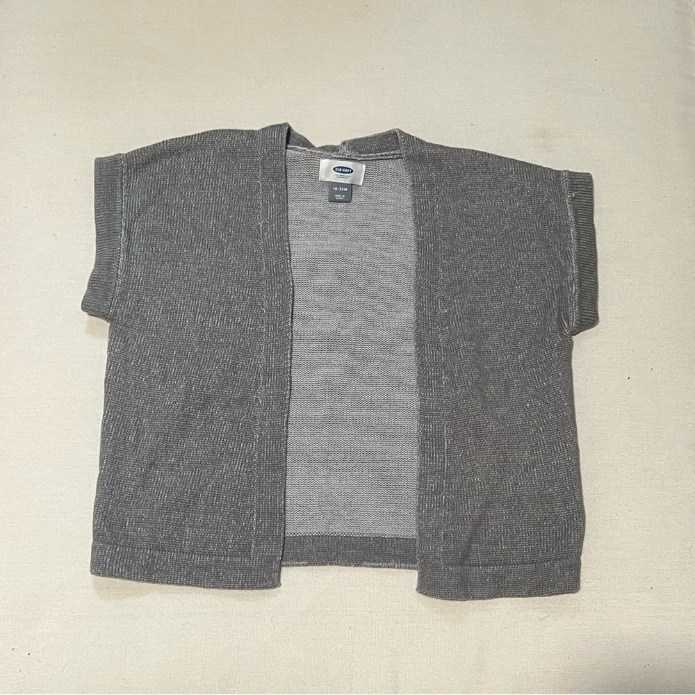 Old Navy Baby Kids Boys Girls Gray Kimono Sweater Size 18-24 Months